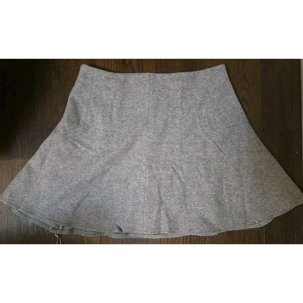 OGL High Waisted Flare Hem Mini Skirt Women's Size XL Heather Gray Cashsoft